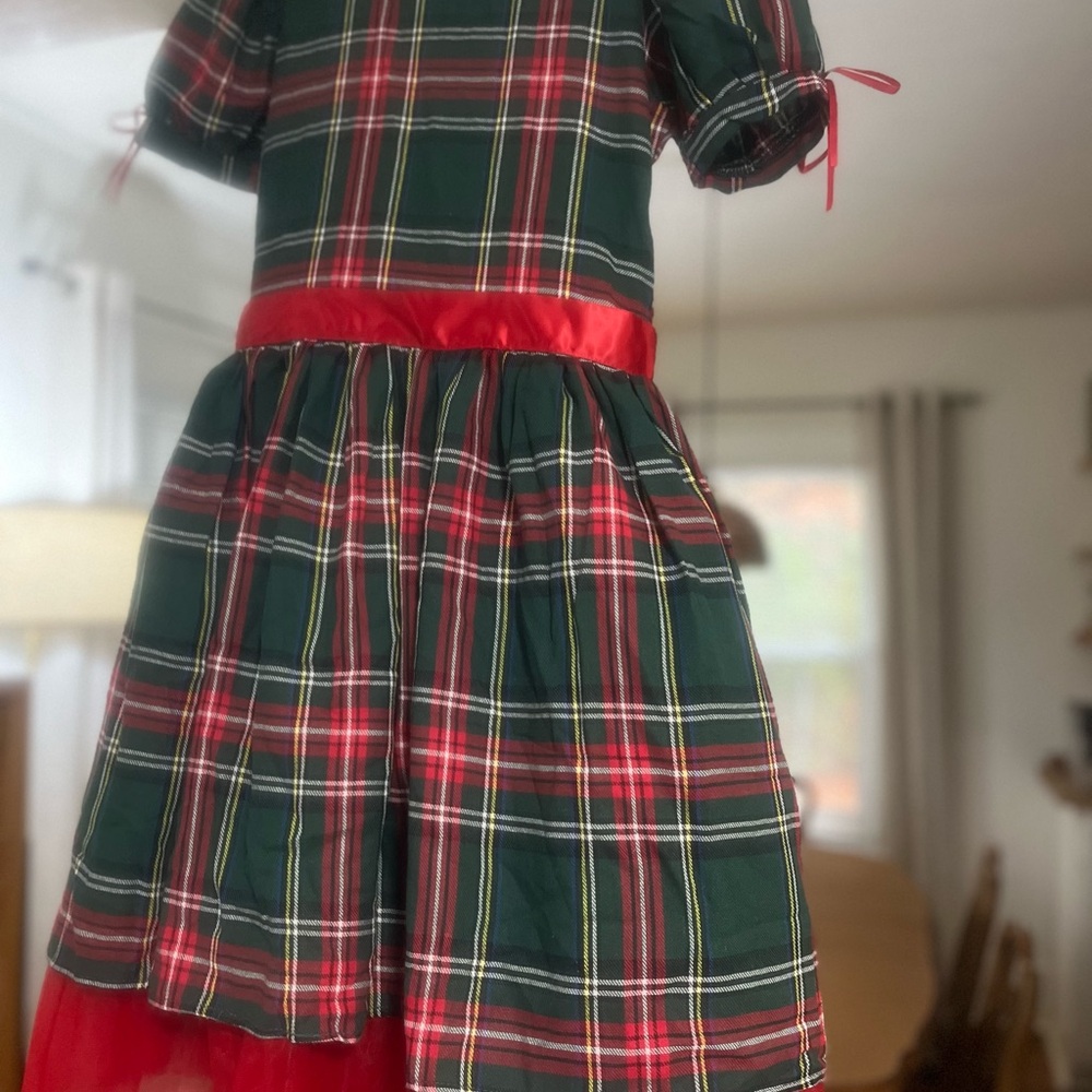 Plaid Christmas/Holiday Dress for Kids